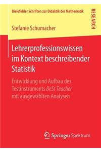 Lehrerprofessionswissen im Kontext beschreibender Statistik