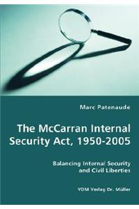 McCarran Internal Security Act, 1950-2005