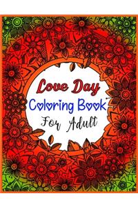 Love Day Coloring Book For Adult