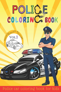 Police coloring book for kids