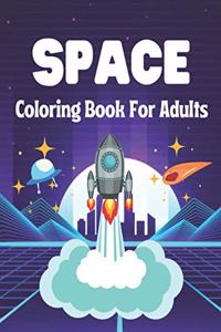 space coloring book for adults