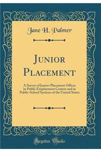 Junior Placement: A Survey of Junior-Placement Offices in Public Employment Centers and in Public-School Systems of the United States (Classic Reprint)