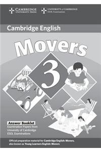 Cambridge Young Learners English Tests Movers 3 Answer Booklet