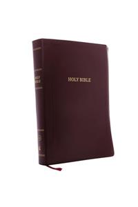 KJV, Reference Bible, Super Giant Print, Leather-Look, Burgundy, Indexed, Red Letter Edition