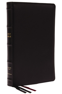 Kjv, Thinline Bible, Large Print, Premium Goatskin Leather, Black, Premier Collection, Red Letter, Comfort Print