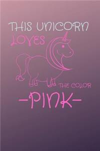 This Unicorn Loves The Color Pink