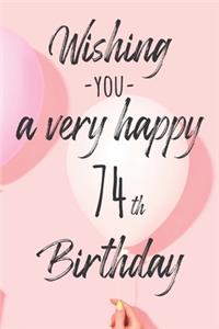 Wishing you a very happy 74th Birthday