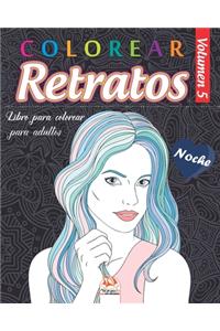 Colorear Retratos 5 - Noche