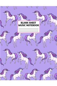 Blank Sheet Music Notebook