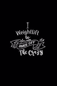 I Weightlift To Burn Off The Crazy