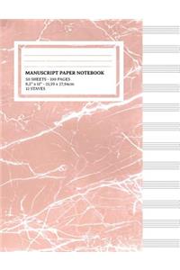Manuscript Paper Notebook