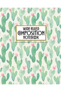 Wide Ruled Composition Notebook
