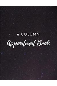 4 Column Appointment Book