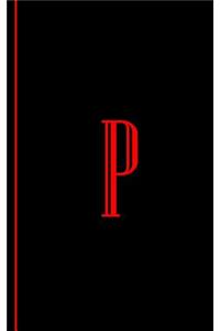 Monogram Letter P Journal