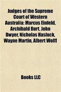 Judges of the Supreme Court of Western Australia