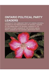 Ontario Political Party Leaders