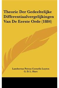 Theorie Der Gedeeltelijke Differentiaalvergelijkingen Van de Eerste Orde (1884)