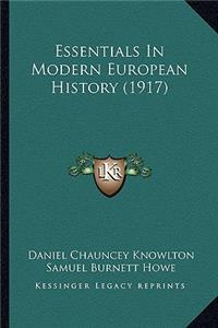 Essentials In Modern European History (1917)