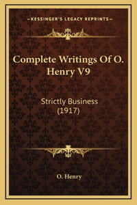 Complete Writings Of O. Henry V9