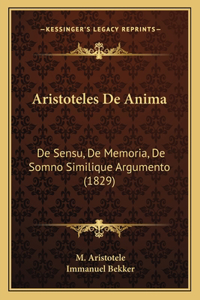 Aristoteles De Anima