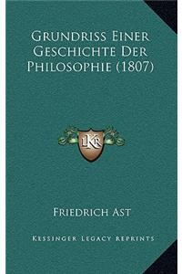 Grundriss Einer Geschichte Der Philosophie (1807)