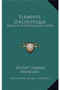 Elements D'Acoustique