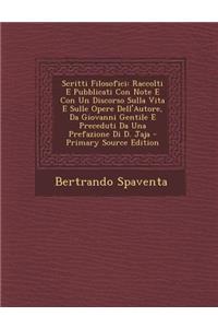 Scritti Filosofici