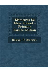 Memoires de Mme Roland