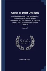 Corps de Droit Ottoman