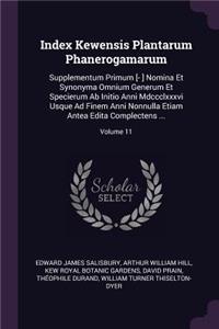 Index Kewensis Plantarum Phanerogamarum