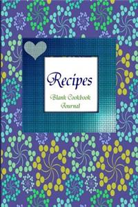 Notes and Recipes Blank Cookbook Journal