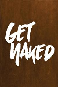 Chalkboard Journal - Get Naked (Orange)