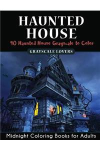 Haunted House: Horror Midnight Coloring Books Challenge