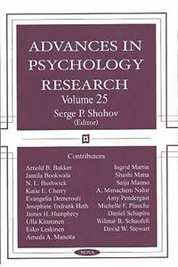 Advances in Psychology Research