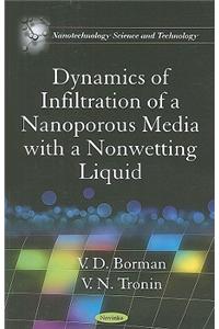 Dynamics of Infiltration of a Nanoporous Media with a Nonwetting Liquid