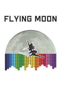 Notizbuch - Flying Moon: 120 Seiten - liniert - 6 x 9 Zoll (15,24 x 22,86 cm)