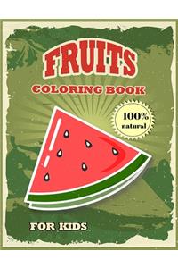 Fruits Coloring Book for kids