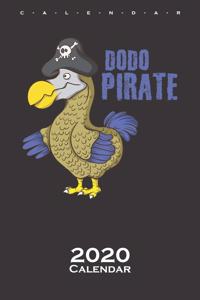 Dodo bird as a pirate Calendar 2020
