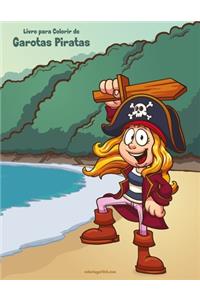 Livro para Colorir de Garotas Piratas