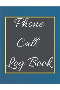 Phone Call Log Book