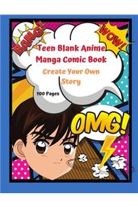 Teen Blank Anime Manga Comic Book Create your Own Story 100 pages