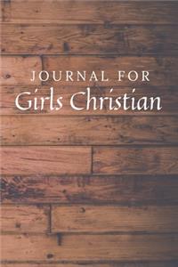 Journal For Girls Christian