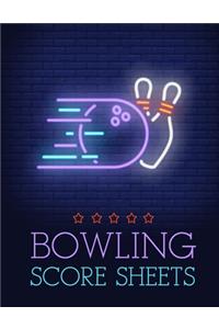 Bowling Score Sheet