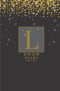 Personalised 2020 Diary Week To View Planner