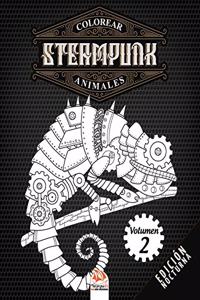 Colorear Steampunk animales - Volumen 2 - edición nocturna