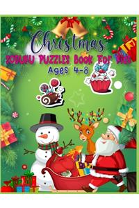 Christmas SODUKU PUZZLES Book For Kids Ages 4-8