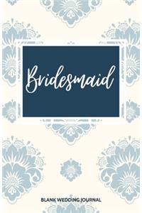 Bridesmaid Small Size Blank Journal-Wedding Planner&To-Do List-5.5