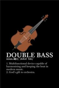 Guitarist Notebook Double Bass Definition