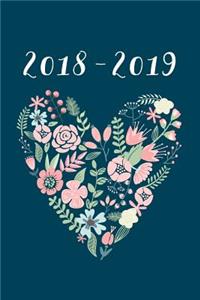 2018-2019, 18 Month Weekly & Monthly Planner - 2018-2019