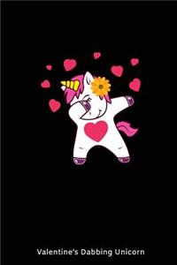 Valentine's Dabbing Unicorn